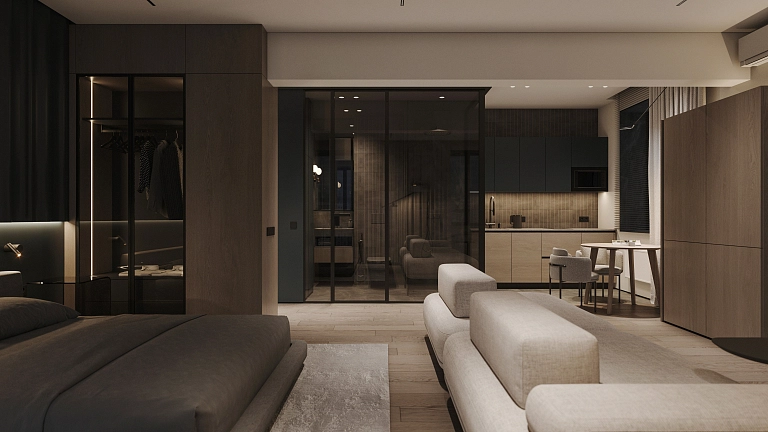 Квартира-студия | минимализм - 6