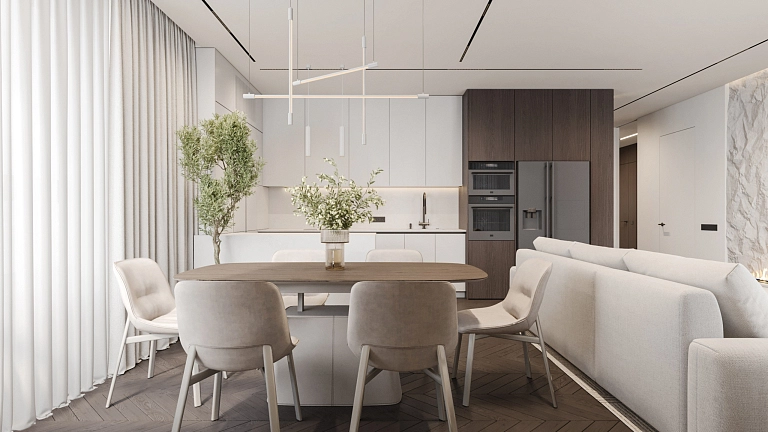 Трехкомнатная квартира | ЖК Нагорный - 1